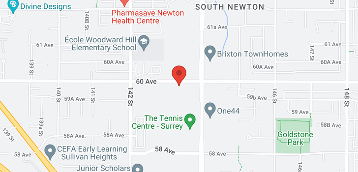 map of 413 14358 60 AVENUE